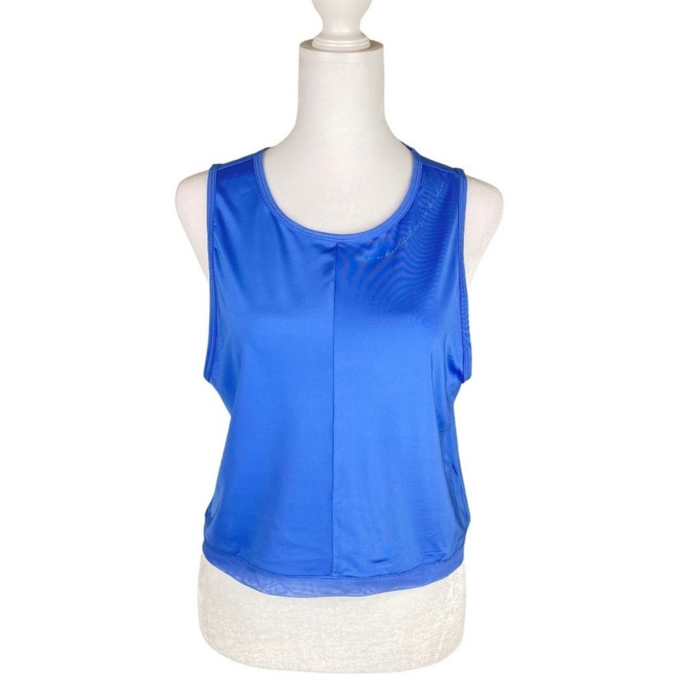 Gymshark x Whitney Simmons Whitney Tank Beautiful Blue Crop Top Size Small NWT